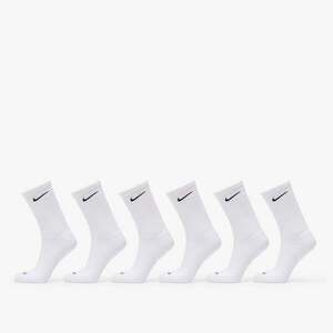 Nike Everyday Plus Cushioned Training Crew Socks 6-Pack White/ Black XL kép
