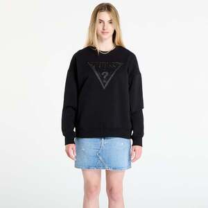 Sweatshirt GUESS Ls Triangle Glitter Sweatshirt Black S kép