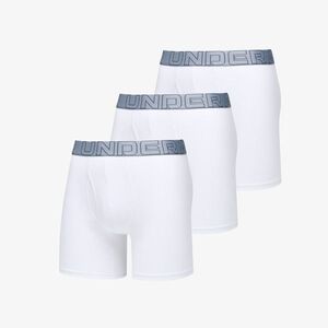 Boxers Under Armour Performance Cotton 6in 3-Pack White XXL kép