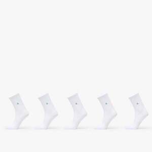 Queens Essential Short Crew Socks 5-Pack White 43-46 kép