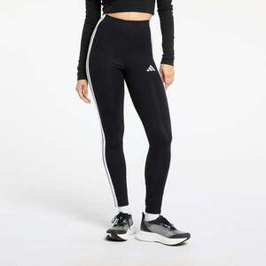 Leggings adidas Essentials 3-Stripes Cotton Leggings Black/ White XS kép
