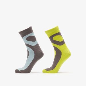 On Liquid Logo Sock High 2-Pack Lime/ Eclipse S kép