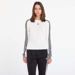 Póló adidas Slim Solid Spike Knit Sweatshirt White XS kép