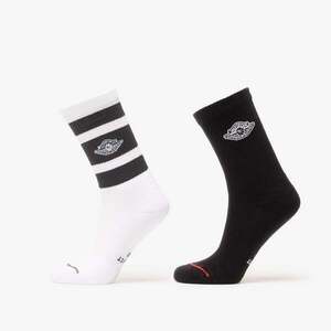 Jordan Everyday Elevated Crew Socks 2-Pack White/ Black/ White S kép
