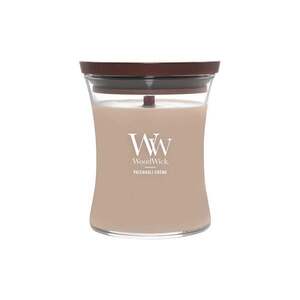 Woodwick Medium Hourglass Candle Patchouli Creme Universal kép