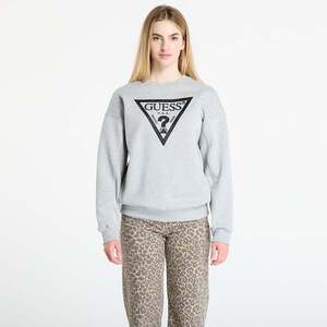 Sweatshirt GUESS Ls Triangle Glitter Sweatshirt Grey M kép