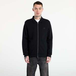 Sweatshirt FRED PERRY Zip Through Collared Sweatshirt Black M kép