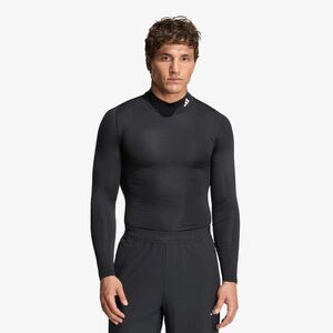 Póló adidas Techfit Compression Training Mock Neck Long Sleeve T-Shirt Black L kép