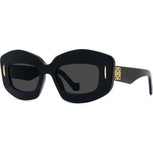 Loewe Anagram Black Rectangular Sunglasses ONE SIZE (49) Fekete Férfi Napszemüvegek kép