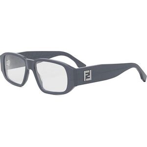 FENDI Squared Grey Rectangular Eyeglasses ONE SIZE (54) Szürke Női Dioptriás szemüvegek kép
