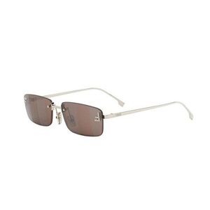 FENDI First Crystal Yellow Rectangular Sunglasses ONE SIZE (54) Arany Férfi Napszemüvegek kép