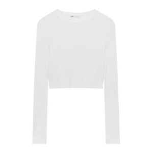 Pull&Bear Pulóver fehér kép