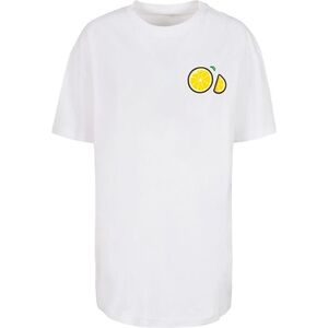 Merchcode Oversize póló 'Lemon Party' sárga / zöld / fekete / fehér kép