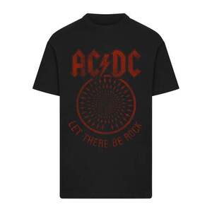 Merchcode Póló 'ACDC Let There Be Rock' sötétvörös / fekete kép
