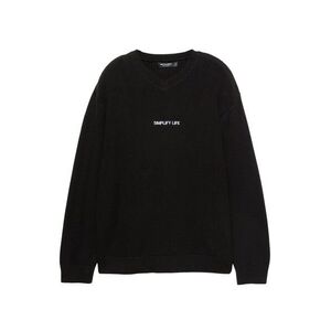 Pull&Bear Pulóver fekete / fehér kép