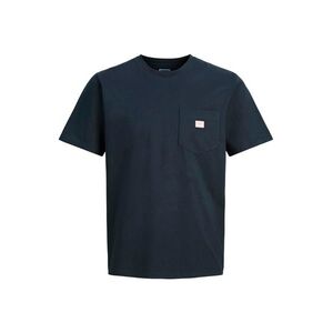 JACK & JONES Póló 'JPRBLUcaleb' éjkék / fehér kép