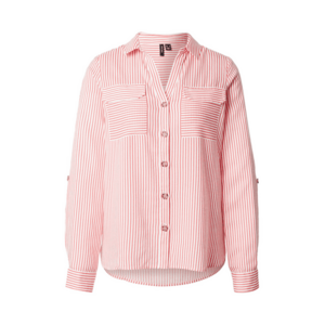 VERO MODA Blúz 'VMBumpy' korál / fehér kép