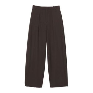 Pull&Bear Élére vasalt nadrágok sötét barna kép