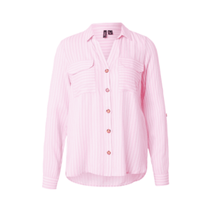 VERO MODA Blúz 'VMBUMPY' világos-rózsaszín / fehér kép
