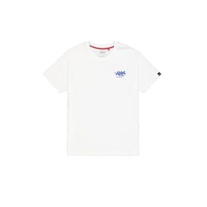 ALPHA INDUSTRIES Póló királykék / fehér kép