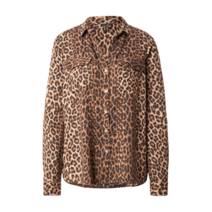 VERO MODA Blúz 'VMBUMPY' barna / világosbarna / sötét barna kép