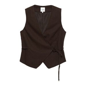 Pull&Bear Öltönymellény csokoládé kép
