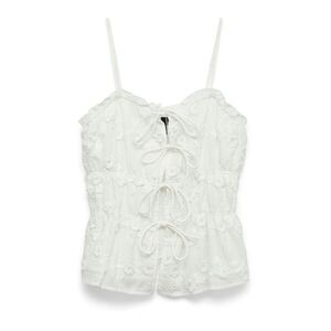 VERO MODA Top 'VMElisa' fehér kép