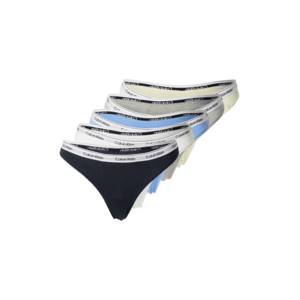 Calvin Klein Underwear String bugyik tengerészkék / világoskék / pasztellsárga / szürke / fehér kép