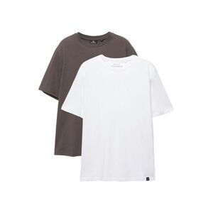 Pull&Bear Póló sár színek / fehér kép