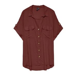 Vero Moda Curve Blúz 'VMCBUMPY' rozsdabarna kép