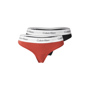 Calvin Klein Underwear String bugyik világosszürke / mandarin / fekete / fehér kép