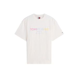 Tommy Jeans Póló 'Classic Gradient Relaxed' világos sárga / pasztellila / világos-rózsaszín / fehér kép