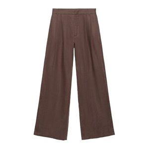 Pull&Bear Élére vasalt nadrágok barna kép