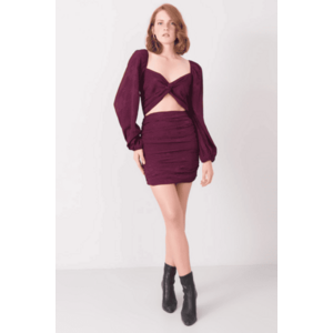 BSL Burgundy mini ruha kép