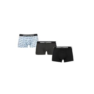 Men's 3-Pack Boxer Shorts Watermelon/Grey/Black kép