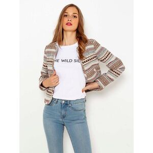 Brown Striped Jacket CAMAIEU - Women kép