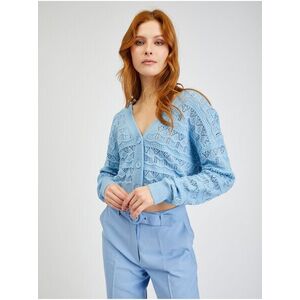 Light Blue Women's Patterned Cardigan ORSAY - Women kép