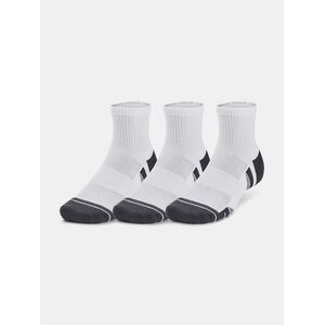 Under Armour Socks UA Performance Tech 3pk Qtr-WHT - unisex kép