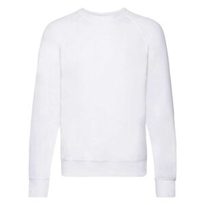 Biała bluza męska Lightweight Raglan Sweat Fruit of the Loom kép