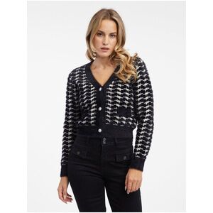 Orsay White-Black Women's Patterned Cardigan - Women's kép