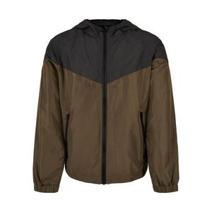Boys' 2-Tone Tech Windrunner black/darkolive kép