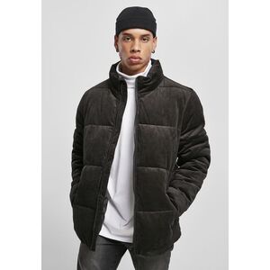 Boxed corduroy jacket black kép