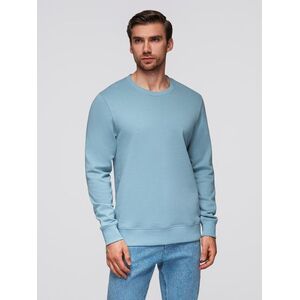 Ombre BASIC men's sweatshirt with round neckline - blue kép
