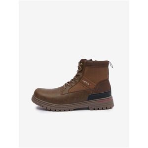 Brown men's winter ankle boots Celio kép