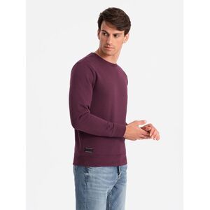 Ombre Men's BASIC cotton non-stretch sweatshirt - maroon kép