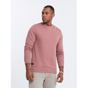 Ombre Men's BASIC cotton non-stretch sweatshirt - dark pink kép