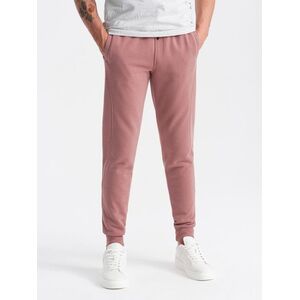 Ombre Men's BASIC cotton jogger sweatpants - dark pink kép