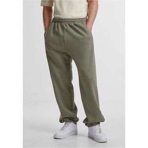 Men's basic sweatpants Fluffy light olive kép
