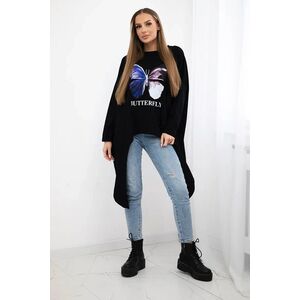 Oversize blouse black kép