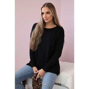 Sweater with front pockets black kép